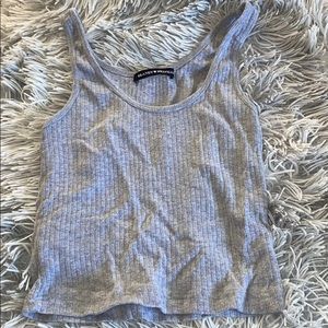 brandy grey ribbed tank!